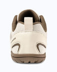 Gliss II - khaki wide toe box barefoot shoes for women shown from the back