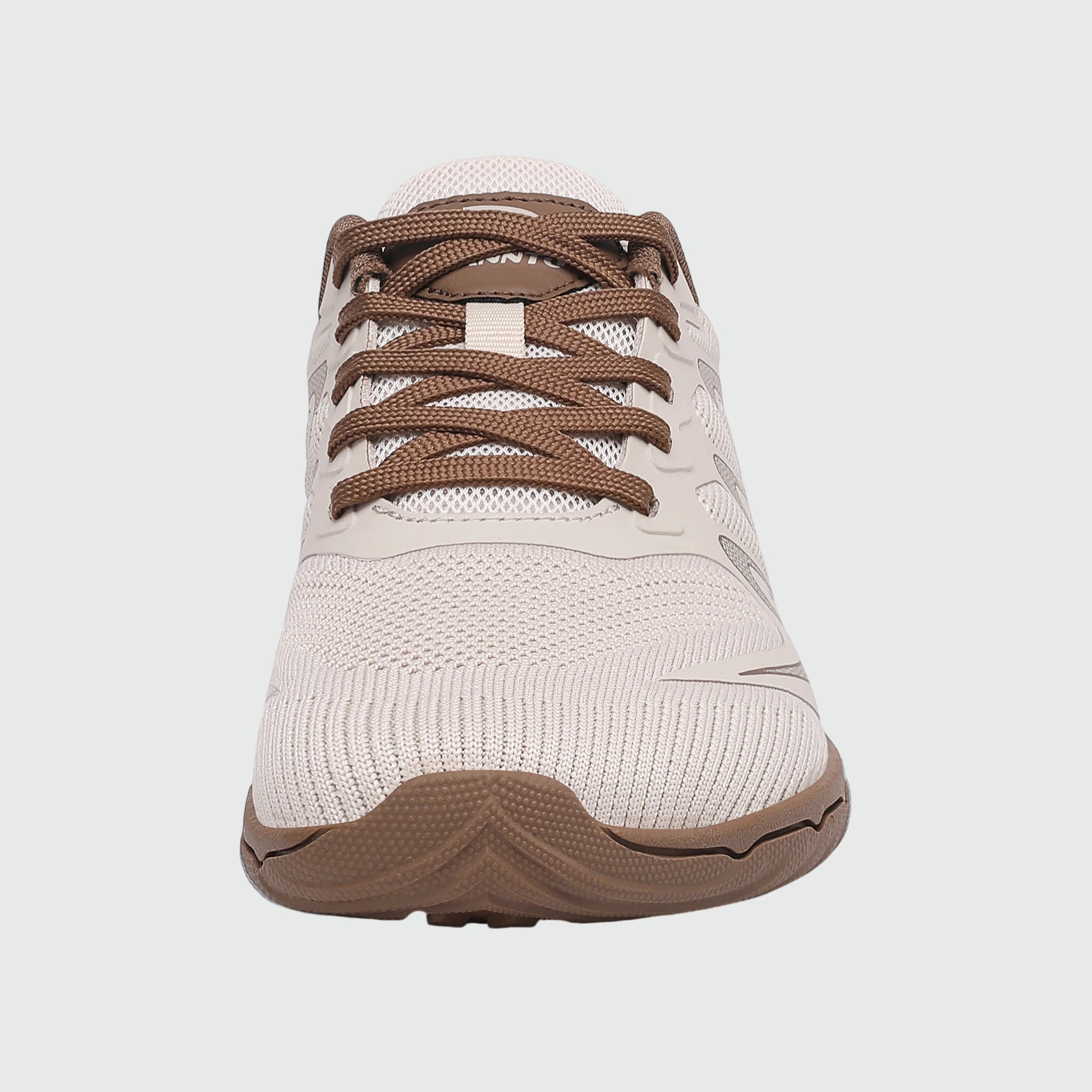 Gliss II - khaki wide toe box barefoot shoes for women shown from the front