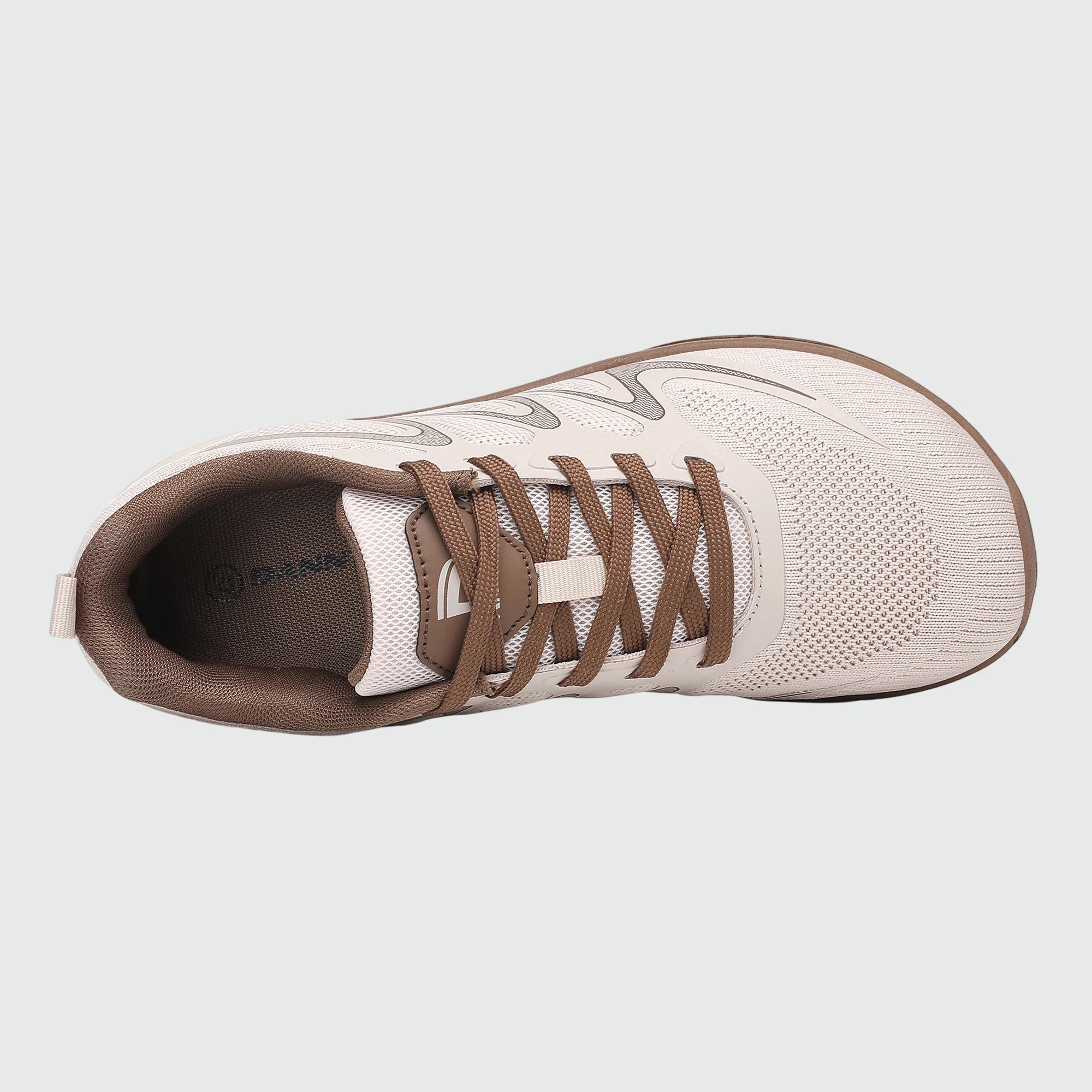 Gliss II - khaki wide toe box barefoot shoes for women shown from the top