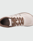 Gliss II - khaki wide toe box barefoot shoes for women shown from the top