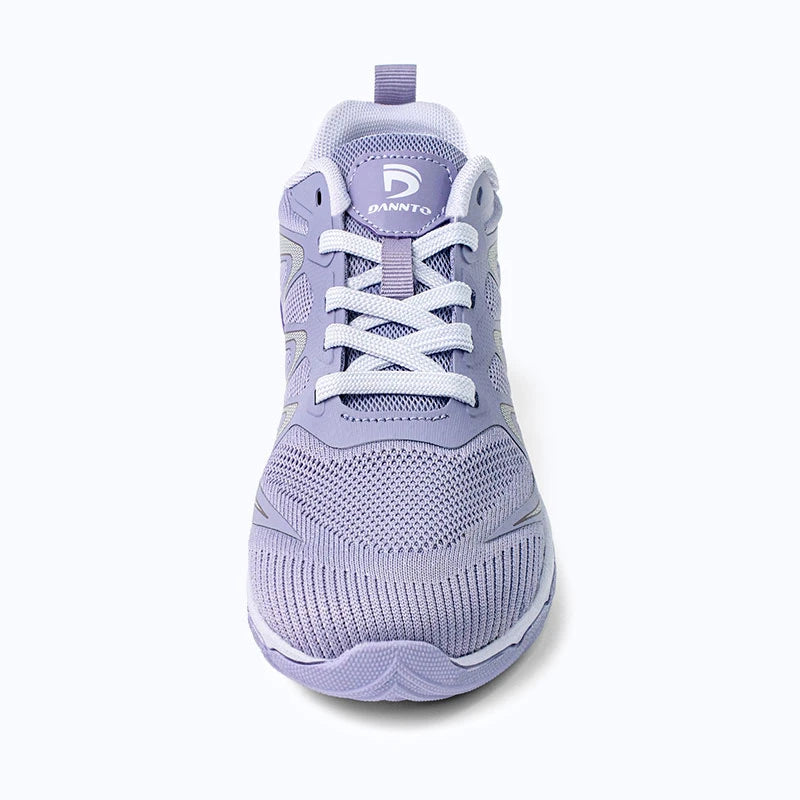 Gliss II - purple wide toe box barefoot shoes for women shown from the front