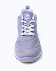 Gliss II - purple wide toe box barefoot shoes for women shown from the front