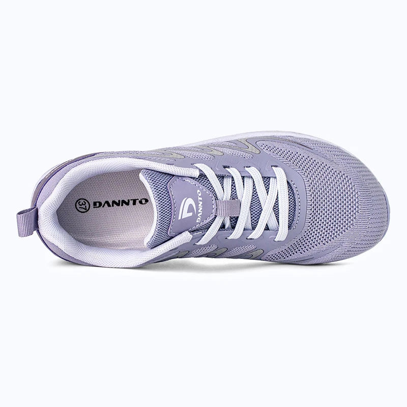 Gliss II - purple wide toe box barefoot shoes for women shown from the top
