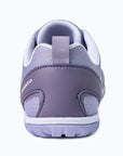 Gliss II - purple wide toe box barefoot shoes for women shown from the back