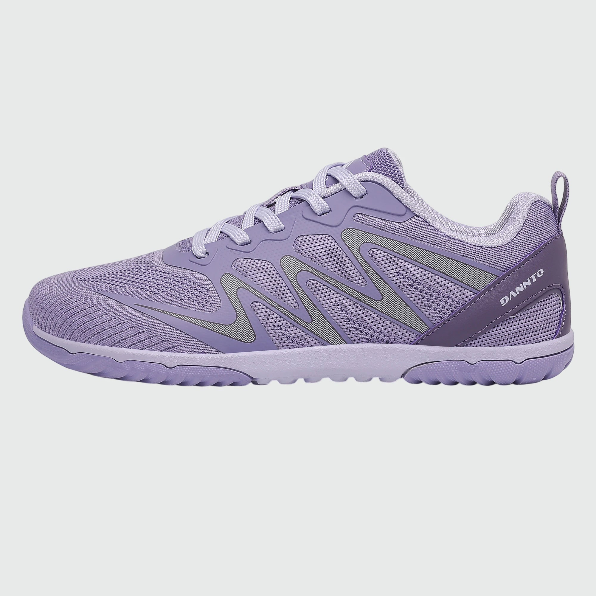 Gliss II - purple wide toe box barefoot shoes for women shown from the side