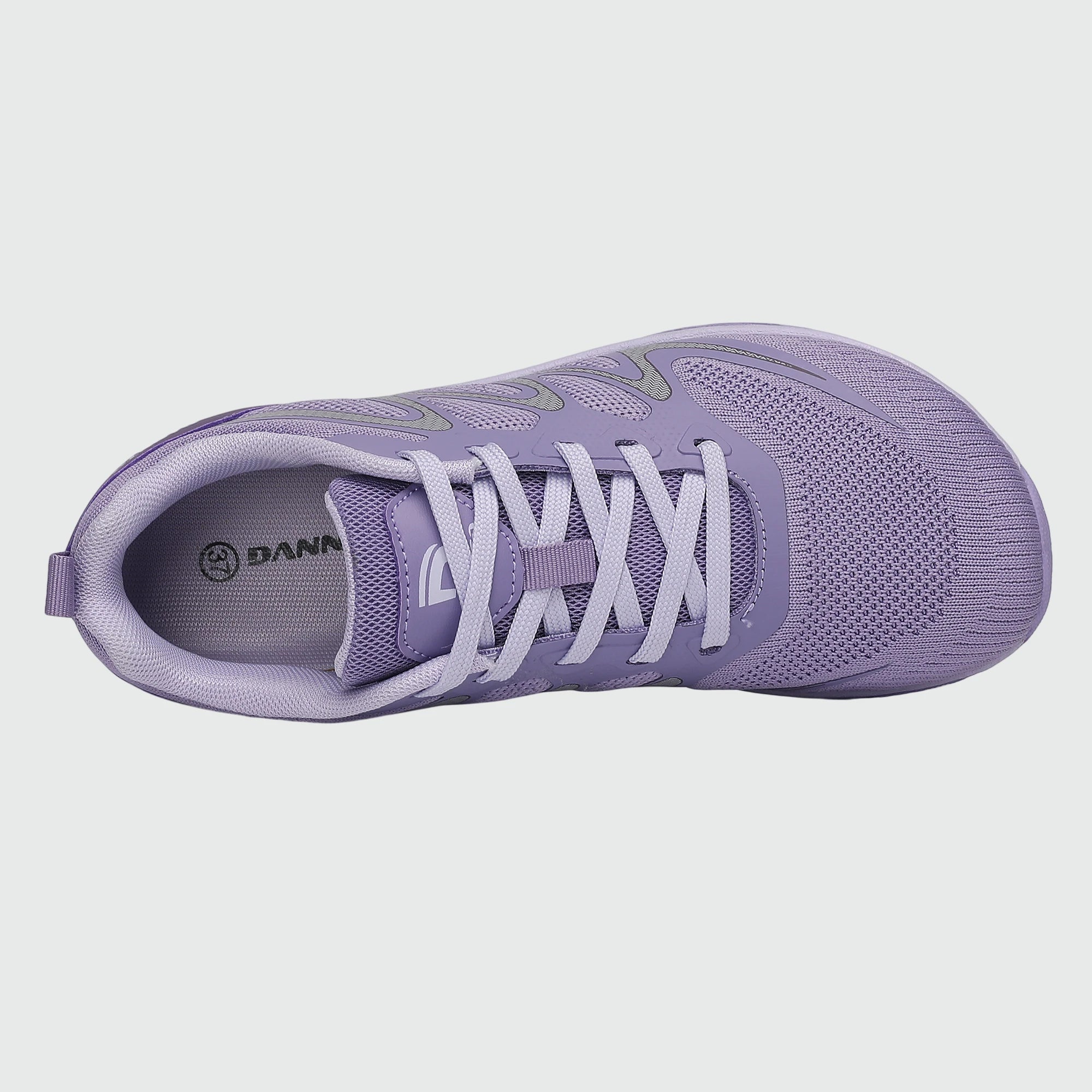 Gliss II - purple wide toe box barefoot shoes for women shown from the top