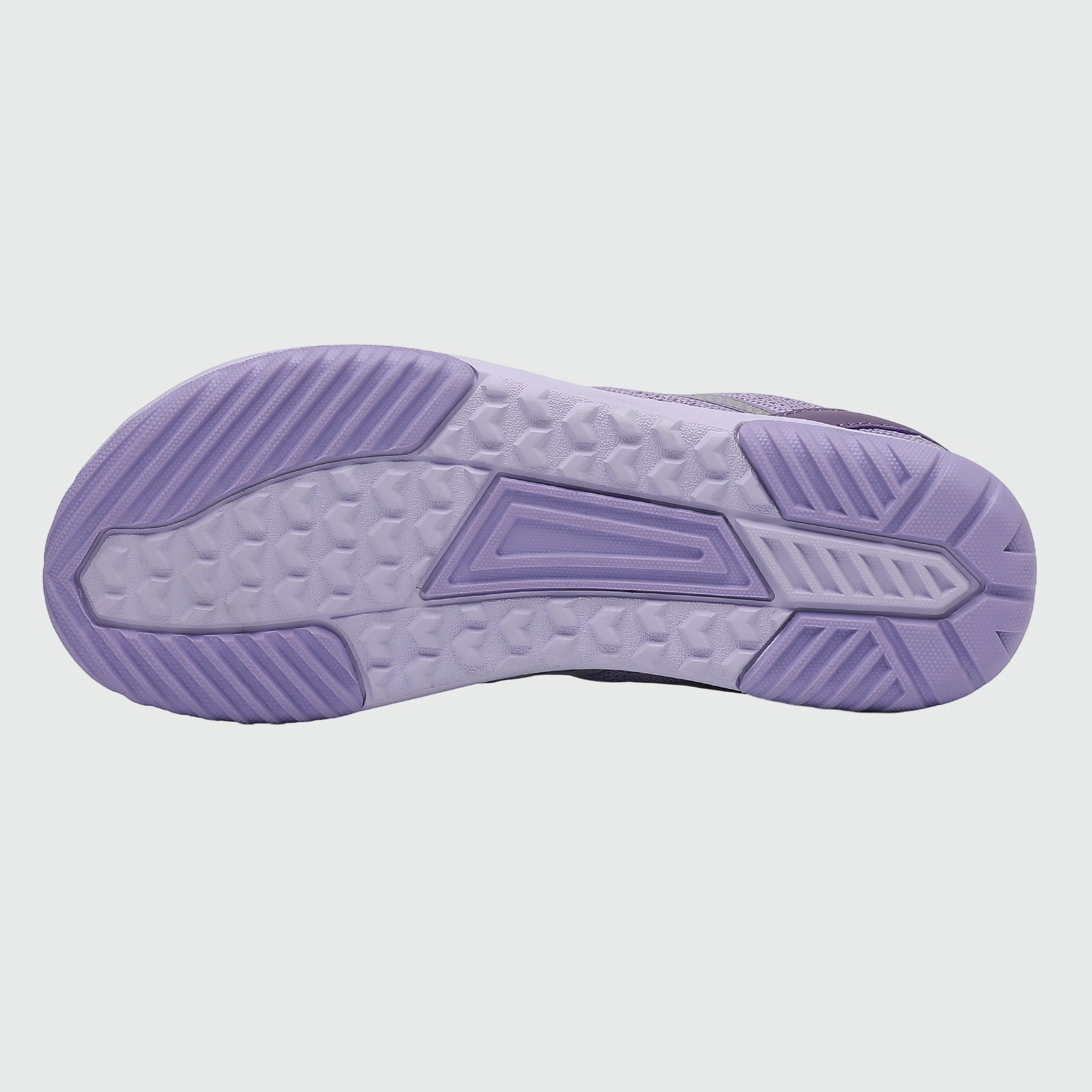 Gliss II - purple wide toe box barefoot shoes for women shown from the bottom