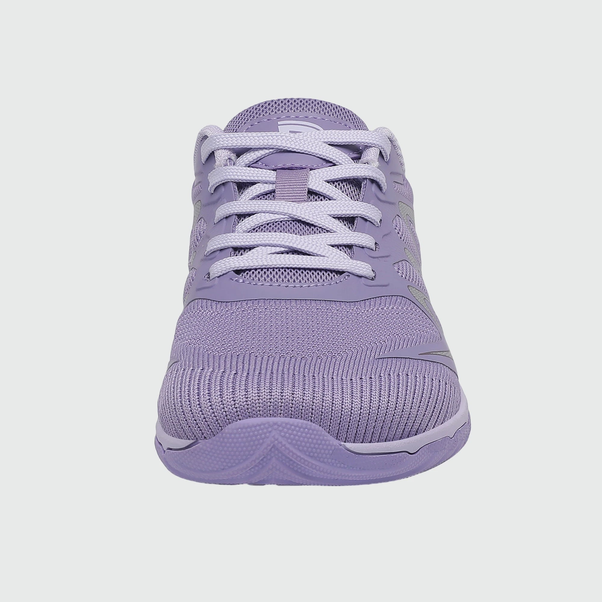 Gliss II - purple wide toe box barefoot shoes for women shown from the front