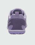 Gliss II - purple wide toe box barefoot shoes for women shown from the back