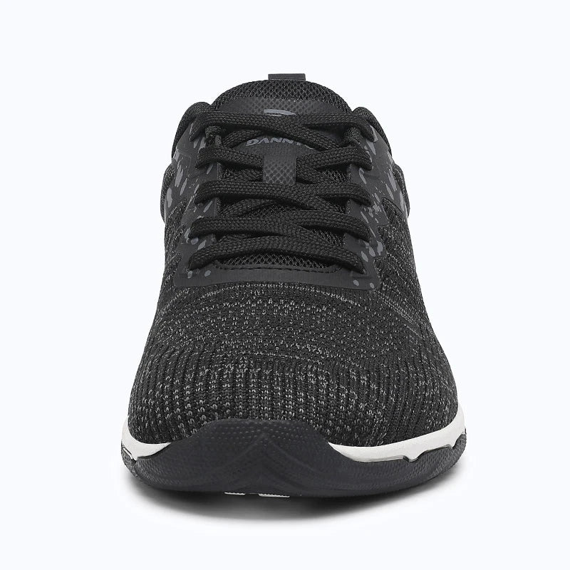 Gliss II Pro - black wide toe box barefoot shoes for women shown from the front