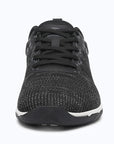 Gliss II Pro - black wide toe box barefoot shoes for women shown from the front