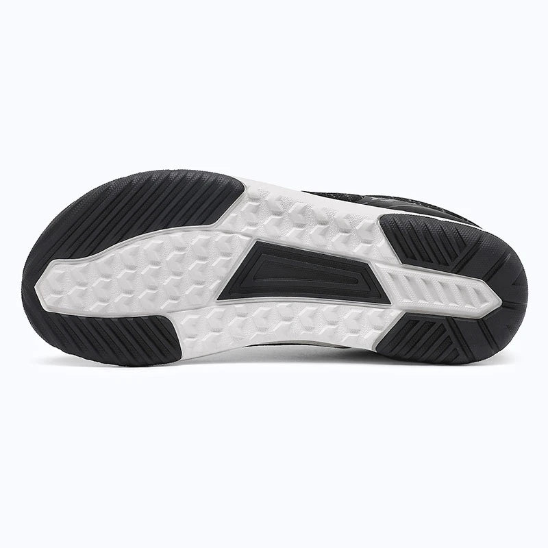 Gliss II Pro- black wide toe box barefoot shoes for women shown from the bottom