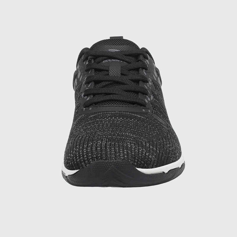 Gliss II Pro - black wide toe box barefoot shoes for women shown from the front