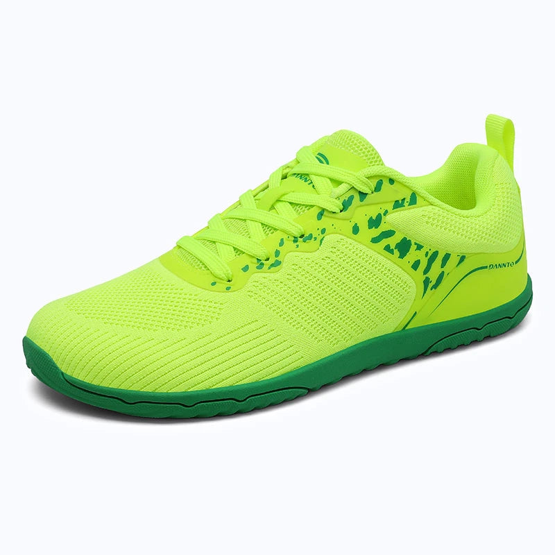 Gliss II Pro - green wide toe box barefoot shoes for women shown from a three quarter view