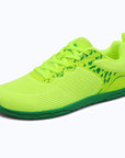Gliss II Pro - green wide toe box barefoot shoes for women shown from a three quarter view