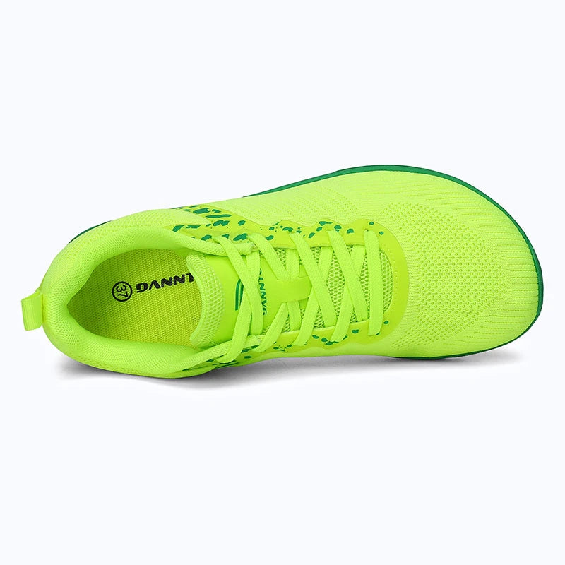 Gliss II Pro - green wide toe box barefoot shoes for women shown from the top