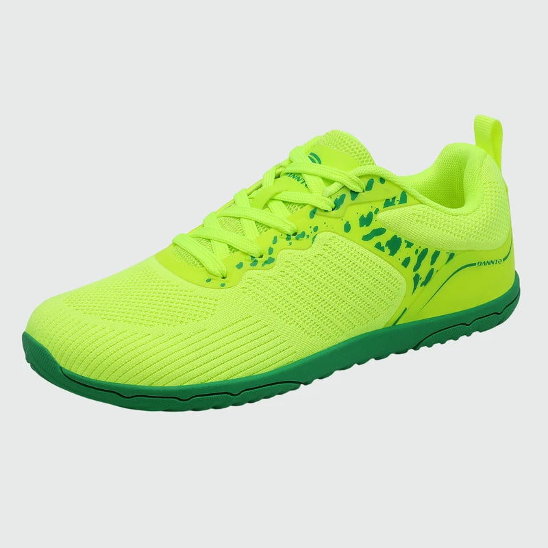 Gliss II Pro - green wide toe box barefoot shoes for women shown from a three quarter view