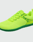 Gliss II Pro - green wide toe box barefoot shoes for women shown from a three quarter view