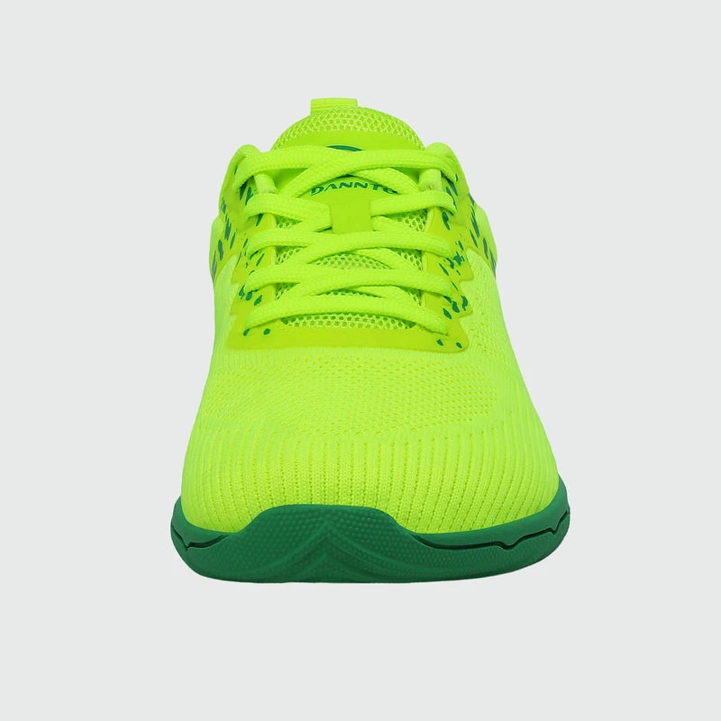 Gliss II Pro - green wide toe box barefoot shoes for women shown from the front