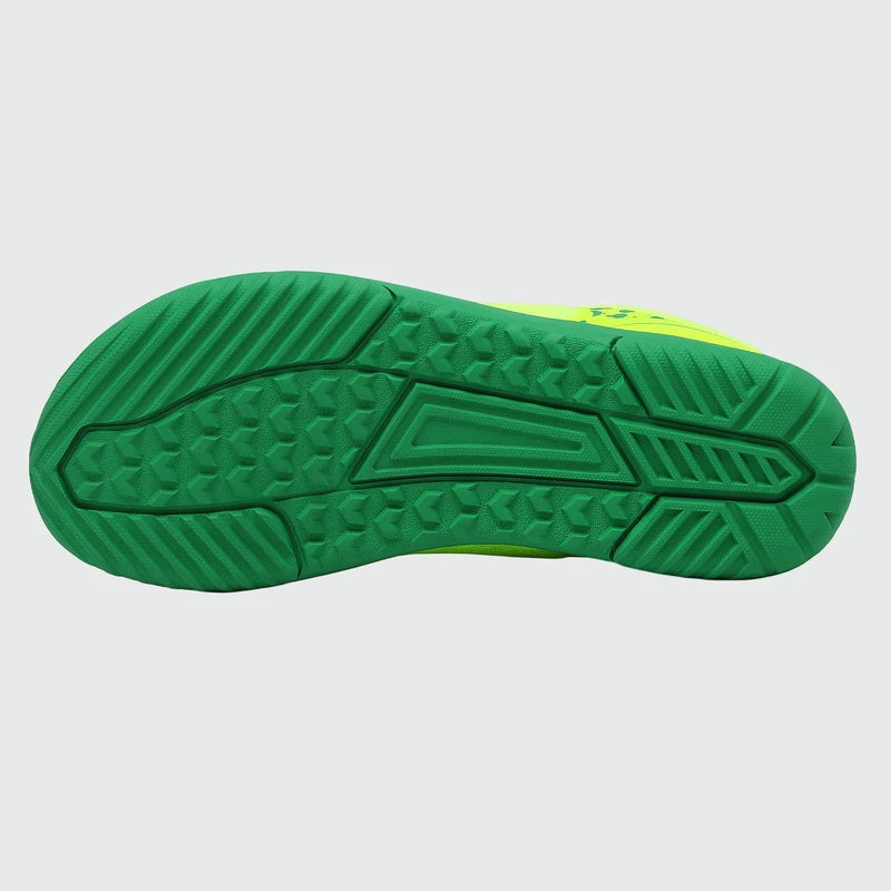 Gliss II Pro- green wide toe box barefoot shoes for women shown from the bottom