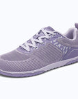 Gliss II Pro -purple wide toe box barefoot shoes for women shown from a three quarter view