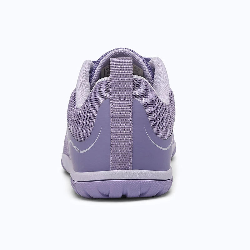 Gliss II Pro - purple wide toe box barefoot shoes for women shown from the back