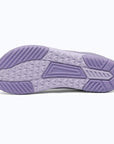 Gliss II Pro- purple wide toe box barefoot shoes for women shown from the bottom
