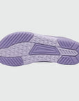 Gliss II Pro- purple wide toe box barefoot shoes for women shown from the bottom
