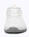 Gliss II Pro - white wide toe box barefoot shoes for women shown from the front