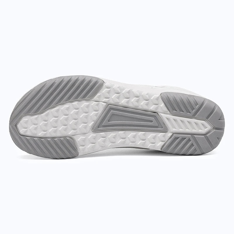 Gliss II Pro - white wide toe box barefoot shoes for women shown from the bottom