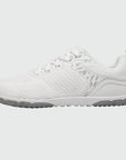 Gliss II Pro - white wide toe box barefoot shoes for women shown from the side