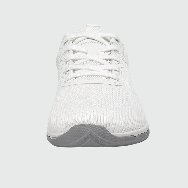 Gliss II Pro - white wide toe box barefoot shoes for women shown from the front