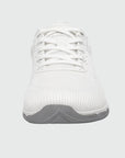 Gliss II Pro - white wide toe box barefoot shoes for women shown from the front