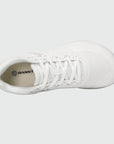 Gliss II Pro - white wide toe box barefoot shoes for women shown from the top