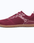 Gliss II Pro - wine red wide toe box barefoot shoes for women shown from the side