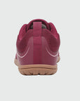 Gliss II Pro - wine red wide toe box barefoot shoes for women shown from the back