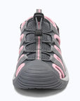 Dannto Trailport N3 - Women's hiking gray pink sandals shown from the front