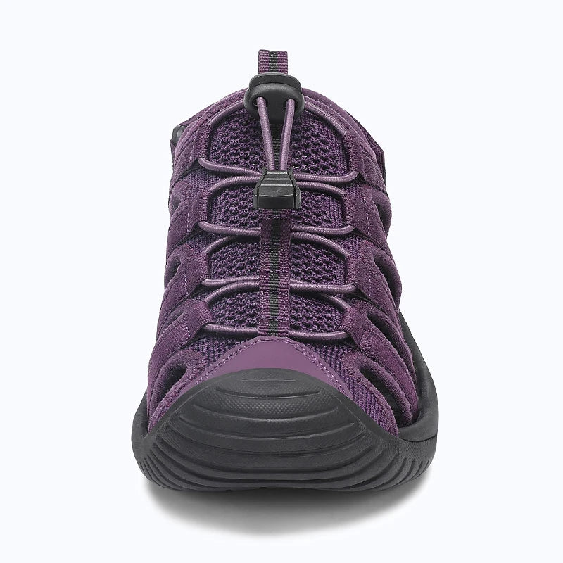 Dannto Trailport N3 - Women's hiking purple sandals shown from the front