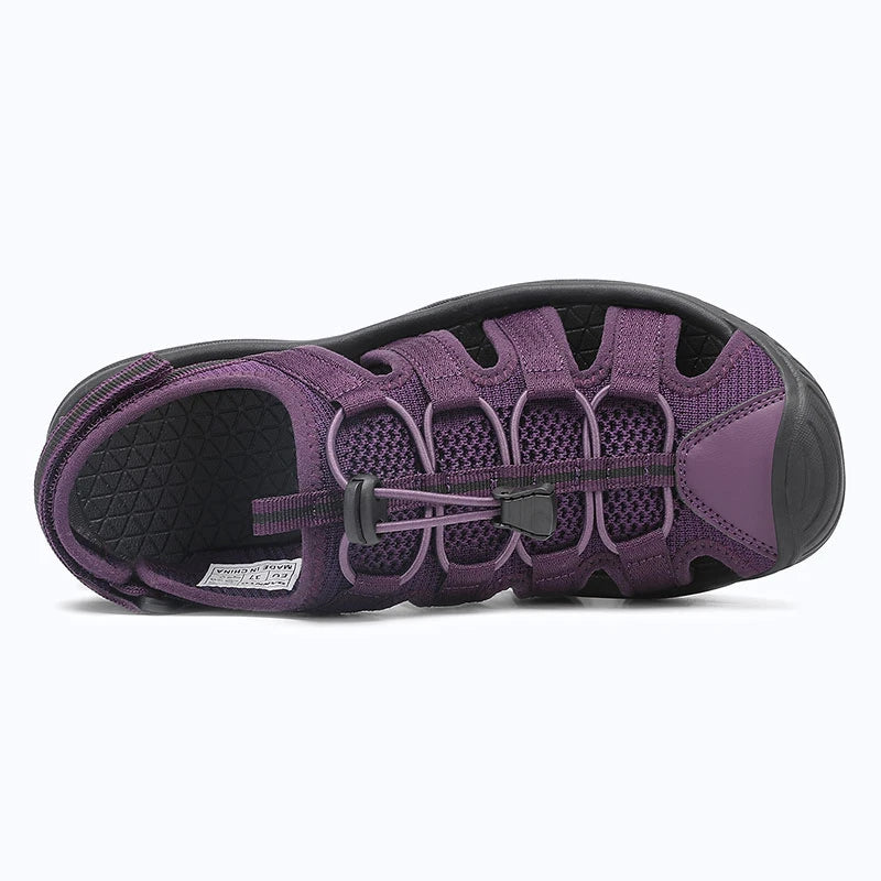 Dannto Trailport N3 - Women's hiking purple sandals shown from the top