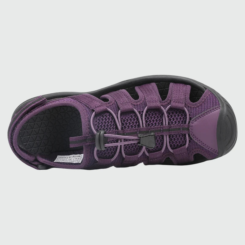 Dannto Trailport N3 - Women's hiking purple sandals shown from the top